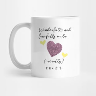 Wonderfully and fearfully made... Pink Mug